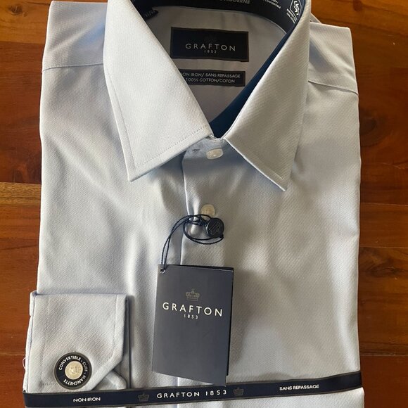 Grafton 1853 - Modern Fit Premium Non-Iron Dress Shirt - Picture 7 of 9